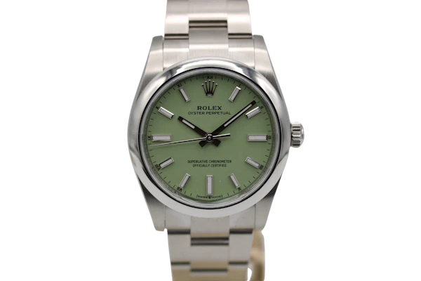 Rolex Oyster Perpetual 34mm 124200 Pistachio 2026 Full Unworn Set - image 1