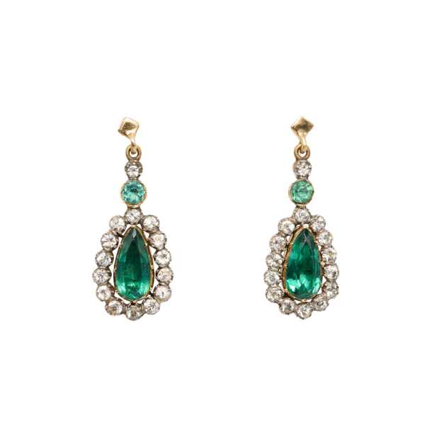 Green Paste Earrings - Charlotte Sayers - image 1
