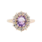 Amethyst Diamond Cluster Ring - Charlotte Sayers - image 1
