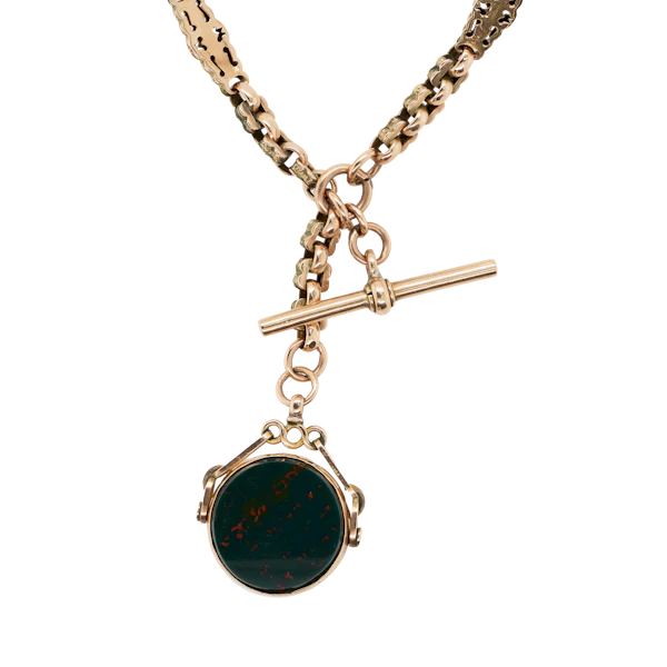Engraved Link Albert Chain - Charlotte Sayers - image 1