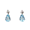 Aquamarine Diamond Drop Earrings - Charlotte Sayers - image 1