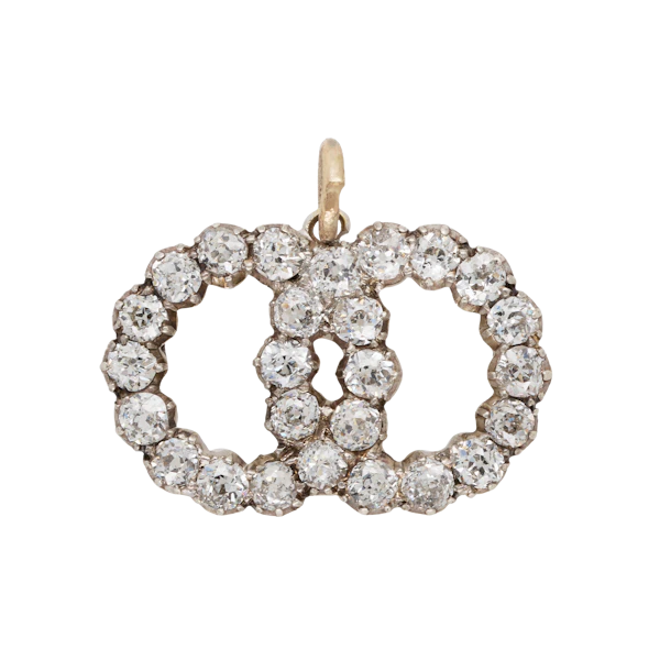 Old Mine Cut Diamond Pendant - Charlotte Sayers - image 1