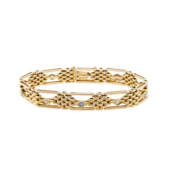 Gold Gate-Link Bracelet - Charlotte Sayers - image 1
