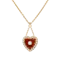 Gold Heart Pendant Necklace - Charlotte Sayers - image 1