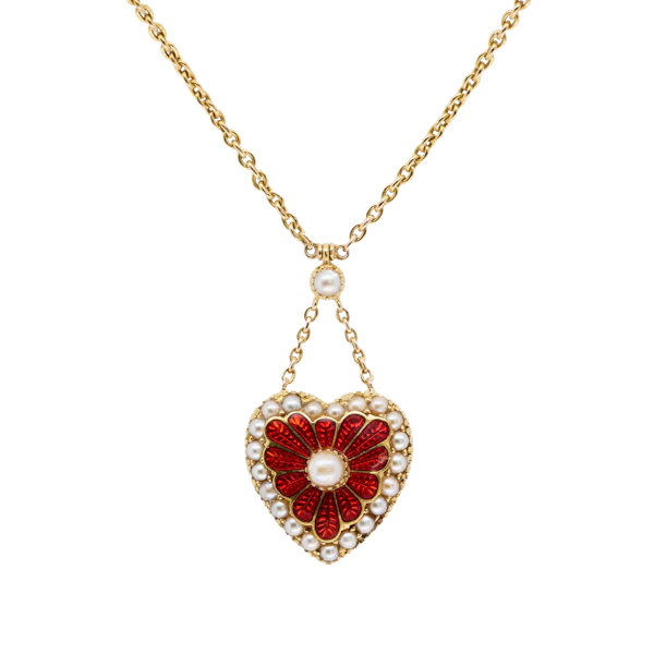 Gold Heart Pendant Necklace - Charlotte Sayers - image 1