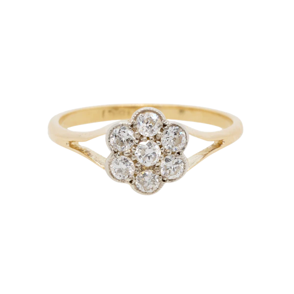 Diamond Daisy Cluster Ring - Charlotte Sayers - image 1