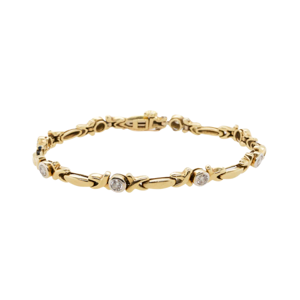 Gold Brilliant-Cut Diamond Bracelet - Charlotte Sayers - image 1