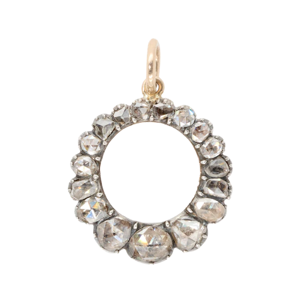 Diamond Circle Pendant - Charlotte Sayers - image 1