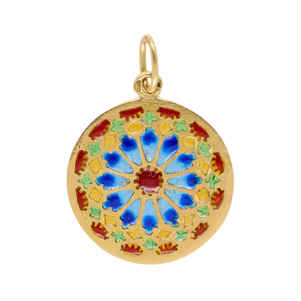 Plique-à-jour Enamel Pendant - Charlotte Sayers - image 1
