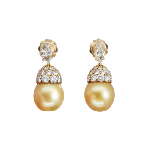 Pearl Diamond Earrings - Charlotte Sayers