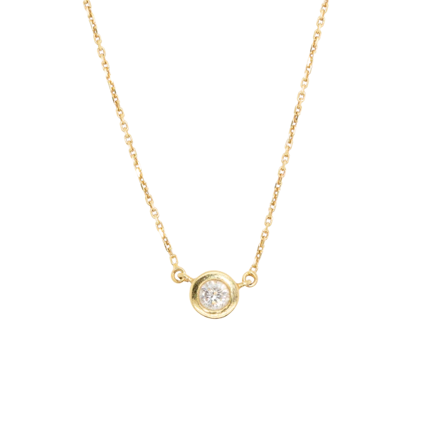Diamond Solitaire Necklace - Charlotte Sayers - image 1